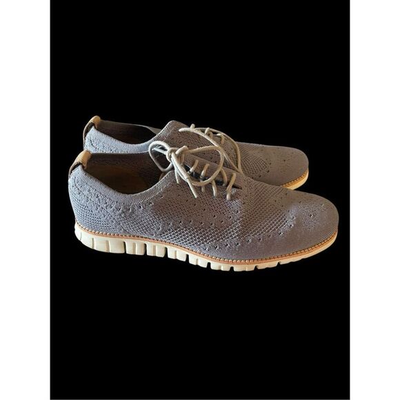 Cole Haan Mens blue GreyZerogrand Stitchlite Wingtip Oxford Shoes Size 10 main image 5